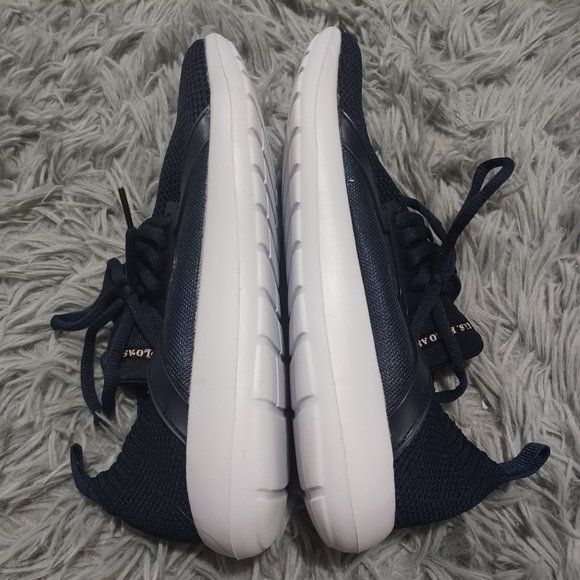 EUC US Polo Assn Navy Blue and White Active Athletic Sneakers Size 7 - Picture 14 of 15